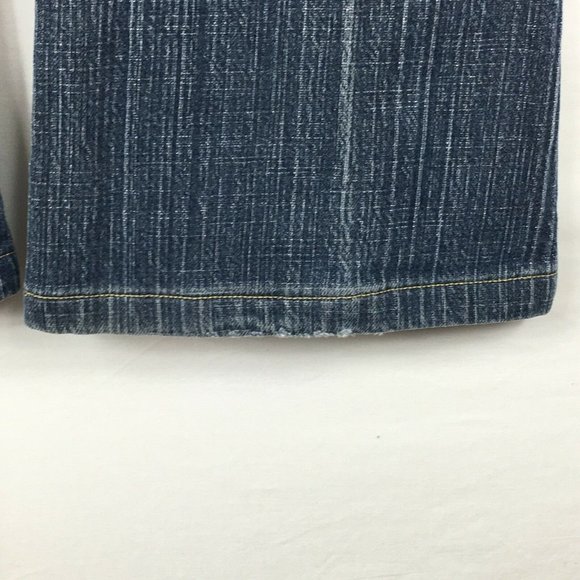 Aeropostale Womens Sz 5/6 Stretch Flare Blue Destressed Denim Jeans Inseam 29" - Picture 11 of 12